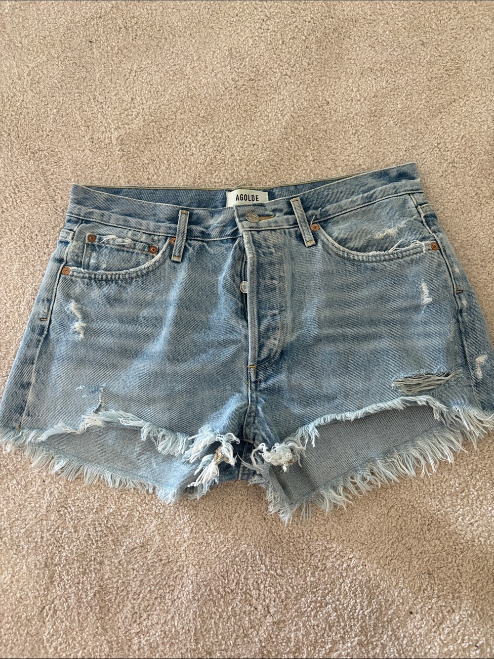 AGOLDE Parker Denim Shorts
